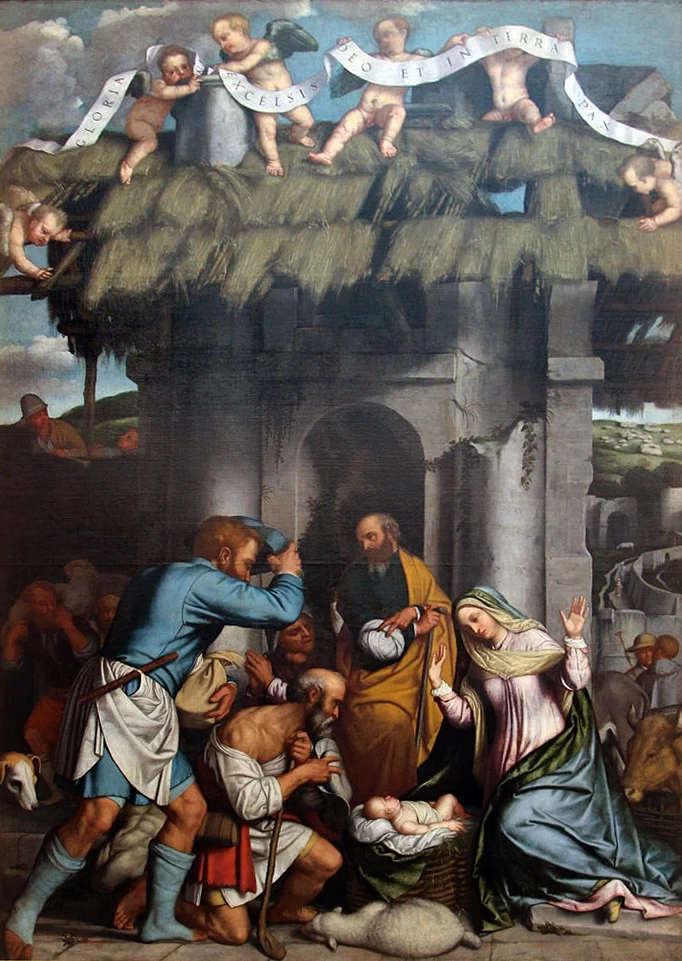164-Alessandro Bonvicino-Moretto, adorazione dei pastori-Berlino
